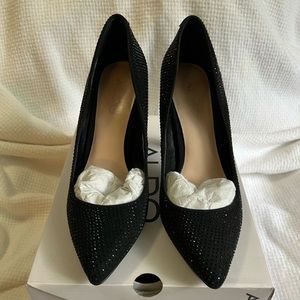Black sparkle ALDO pumps